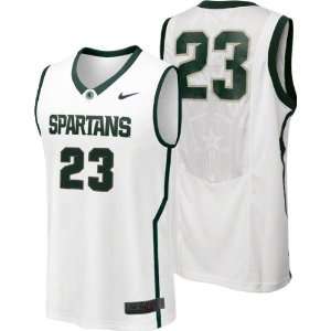  Michigan State Spartans Nike White Replica Basketball 
