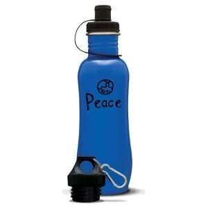   Blue 32oz Stainless Steel I amPEACE Water Bottle