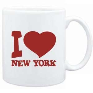 Mug White  I LOVE New York  Usa States  Sports 