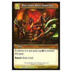   Illidan Single Card What Illidan Wants, Illidan Gets #252 Uncommon