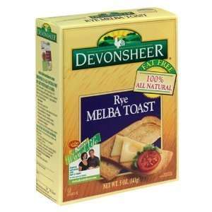 Devonsheer Rye Melba Toast, 5 Ounce Boxes (Pack of 12)  
