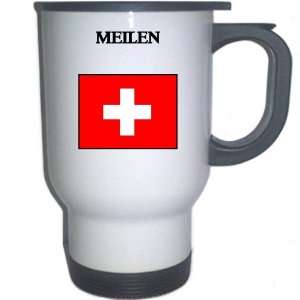  Switzerland   MEILEN White Stainless Steel Mug 