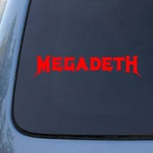  MEGADETH   Vinyl Decal Sticker #A1432  Vinyl Color Red 