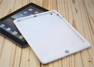New Soft Silicon Case Skin Back Cover for ipad3 ipad2 White  