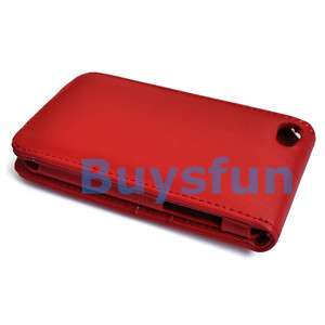 Leather Flip Vertical Case for iPod Touch 4 4G 4TH GEN  