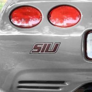   Southern Illinois Salukis Maroon Wordmark Car Decal: Sports & Outdoors