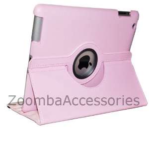 Zoomba iPad 3 360° Rotating Polyurethane Leather Smart Case Wake Up 