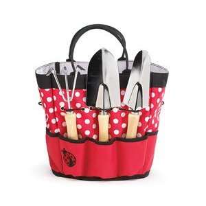  Large Ladybug Garden Tote with Tools Set: Home & Kitchen