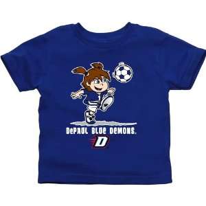  DePaul Blue Demons Toddler Girls Soccer T Shirt   Royal 