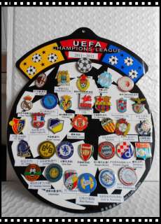 Soccer 2011 2012 UEFA Champions League 33 PCs Pin Set  