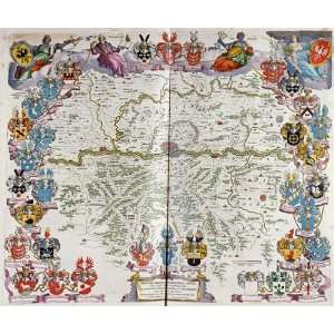  Map of Germany Centred on Frankfurt Arts, Crafts & Sewing