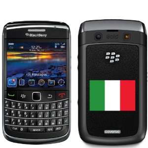  Italy Flag on BlackBerry Bold 9700 Phone Cover (Black 