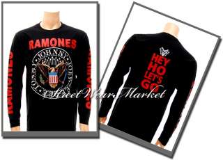 Ramones Rock Music T Shirt Long Sleeve L/S Sz XXL Retro Concert Tour 