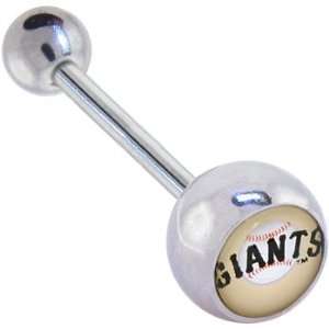 Major League Baseball Logo Barbell Tongue Ring   San Francisco Giants