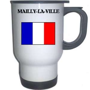  France   MAILLY LA VILLE White Stainless Steel Mug 