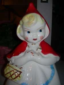 Collectible Little Red Riding Hood Cookie Jar by Regal China  