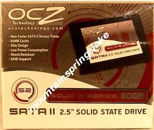 NEW OCZ SOLID 2 SOLID STATE DRIVE SSD 2.5 60GB SATA II  