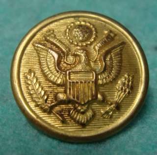 Brass United States US Army 7/8 Inch Eagle Button Marked J.C.L 