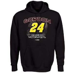  #24 Jeff Gordon Black Aero Push Hoody Sweatshirt Sports 