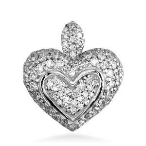   heart pendant in 18K with small bail Sziro Jewelry Designs Jewelry