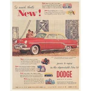  1954 Dodge Royal V 8 Club Coupe PowerFlite Print Ad (47551 