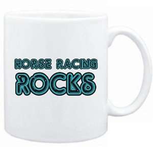  New  Horse Racing Rocks !  Mug Sports: Home & Kitchen