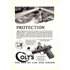  1925 Ad Colts The Arm of Law and Order Original Vintage 