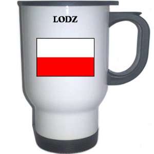 Poland   LODZ White Stainless Steel Mug