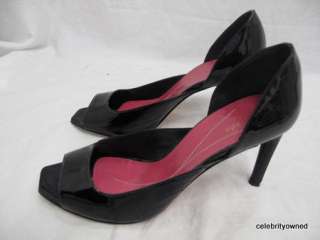 Kate Spade Black Patent Leather Lara Heels 7.5 B $290  