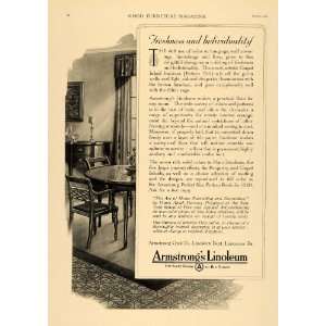   Linoleum Jaspe Partquetry Inlaid   Original Print Ad
