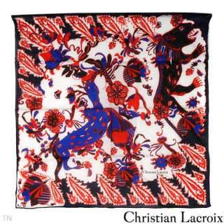 Genuine Christian LaCroix cotton scarf,brand new in box  