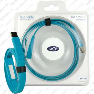 Package includes LaCie USB A Male to A Female Flat Cable 24 adhesive 