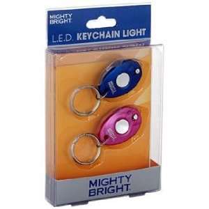  2 Pack Blue and Pink LED Key Chain Light
