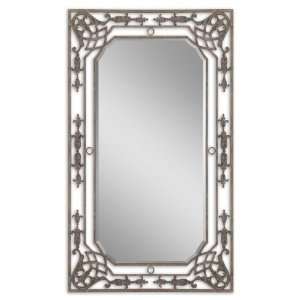   Mirror Rustic Bronze With Blue Gray Highlights And A Rust Brown Wash
