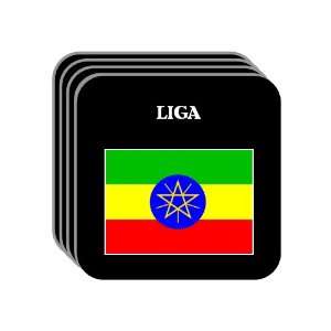 Ethiopia   LIGA Set of 4 Mini Mousepad Coasters 
