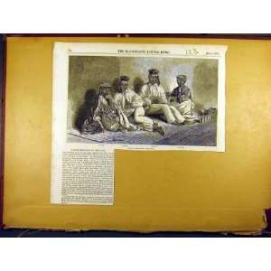  1853 Kaffir Prisoners Cape Africa Old Print