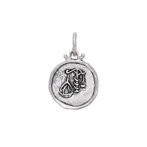  Libra Zodiac Charm and Pendant in Sterling Silver Jewelry