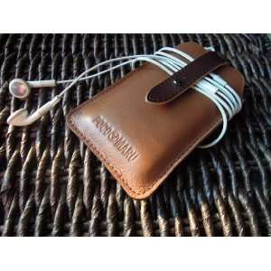  POCOMARU Debuter Leather Case for iPhone 4/4S (Brown 