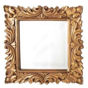  18 Lavish Acanthus Leaf Gold Finish Square Wall Mirror 