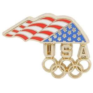  USA Olympic Team Waving Flag Pin