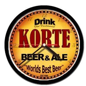  KORTE beer and ale cerveza wall clock: Everything Else