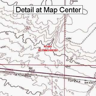  USGS Topographic Quadrangle Map   Krider, New Mexico 