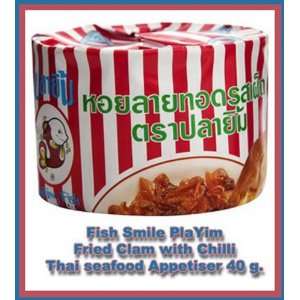 Smiling Fish Pla Yim Fried Baby Clam with Chilli Thai Seafood 40 G 