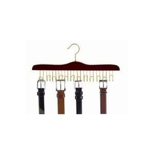  Walnut & Brass Belt Hanger