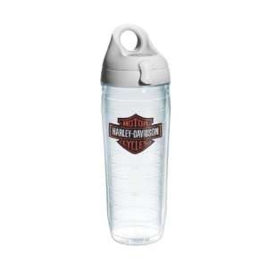 Harley Davidson® Bar & Shield Clear Water Bottle. Flip Top. Made in 