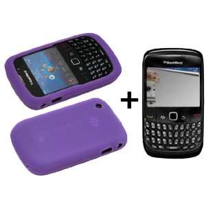  Light Purple Silicone Soft Skin Case Cover for Blackberry 