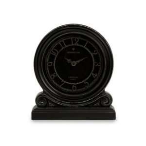  IMAX Rustic Black Wood Table Top Clock: Home & Kitchen