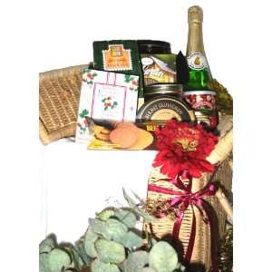 Delightful Treasures Gourmet Gift Basket with a Personalized Greeting 