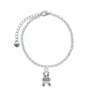   with Paw Prints Animal Rescue Silver Plated Elegant Cha Jewelry