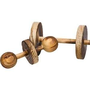  Planet  Wood Dumbbells Chew Toy